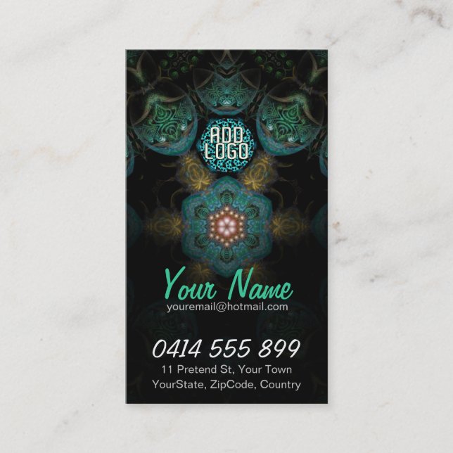 Cartão de visita Fractal TriSheelz (Frente)