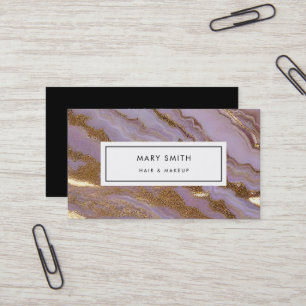 Cartão De Visita Fragmento elegante de Abstrato personalizado Doura