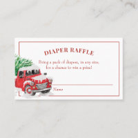 Fralda de Caminhão Vermelho Natal Raffle