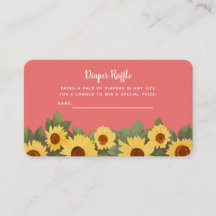 Fralda de Primavera de girassol Raffle