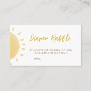 Cartão De Visita Fralda Sunshine Raffle