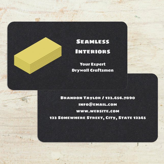 Cartão De Visita Framboesa (Drywall Business Cards)