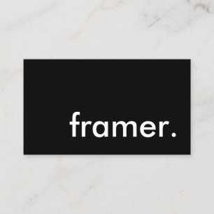 Cartão De Visita Framer.