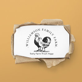 Cartão De Visita Frangos De Ovos Frescos Biológicos De Mercado Para