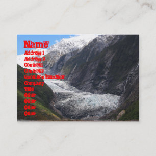 Cartão De Visita Franz Josef Glacier, Nova Zelândia