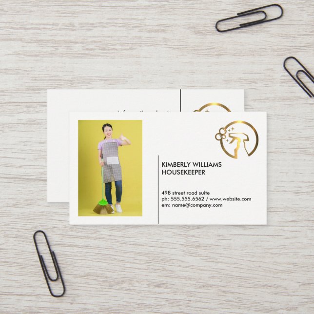 Cartão De Visita Frasco Metálico Dourado | Auxílio | Adicionar Pic  (Frente/Verso In Situ)