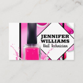 Cartão De Visita Frasco Polonês para unhas | Manicurista