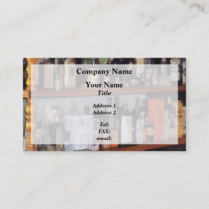 Cartão De Visita Frascos na Loja Geral