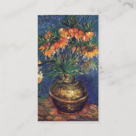 Cartão De Visita Fraturas em um Vaso de Cobre por Van Gogh.