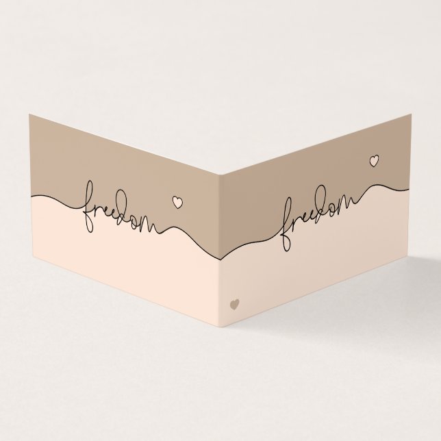 Cartão De Visita Freedom Minimalist Display Card (Exterior)