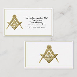 Cartão De Visita Freemason Freemasonry Símbolo Masonic Black