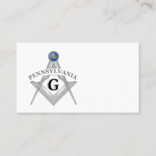 Cartão De Visita Freemasonry chalé do estado da Pensilvânia