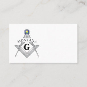 Cartão De Visita Freemasonry chalé do estado de Montana