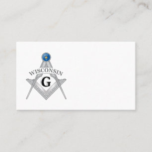 Cartão De Visita Freemasonry chalé do estado de Wisconsin
