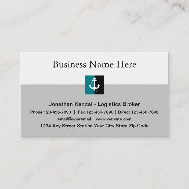 Cartão De Visita Frete do Mar Clássico (Frente)