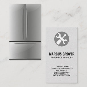Cartão De Visita Frigorífico   Serviços de reparação de aparelh