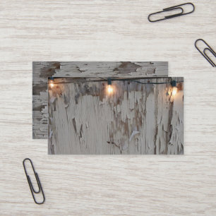 Cartão De Visita Fronteira Rústica Antiquada