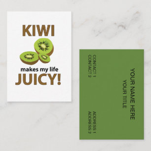 Cartão De Visita Fruta Kiwi