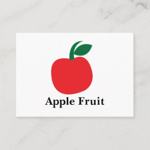Cartão De Visita Fruta Maçã
