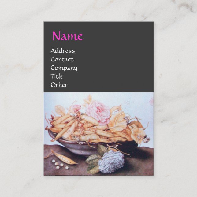 CARTÃO DE VISITA FRUTAS 6 DA SEASON - BANDEIRAS E ROSAS (Frente)