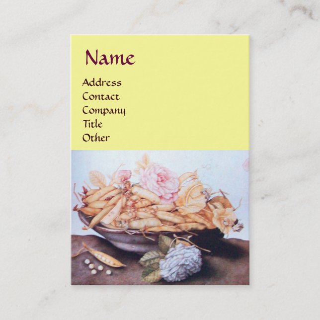 CARTÃO DE VISITA FRUTAS 6 DA SEASON - BANDEIRAS E ROSAS (Frente)