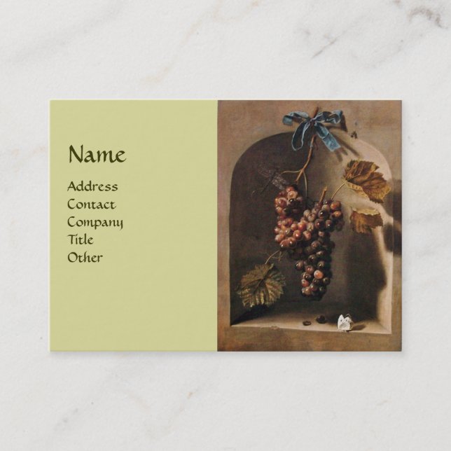 Cartão De Visita FRUTAS DA SEASON - PROSPERIDADE, verde-amarelo (Frente)