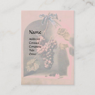 Cartão De Visita FRUTAS DA SEASON - PROSPERIDADE, vermelho-rosa