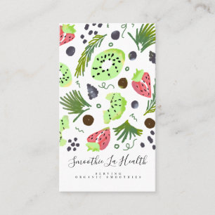 Cartão De Visita Frutas Orgânicas Bebidas De 