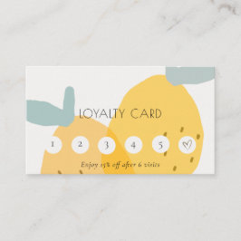 Cartão De Visita Fruticultura de limão amarelo-acastanhado Citrus 6