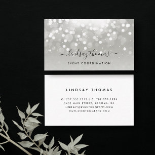 Cartão De Visita Fulgor da platina