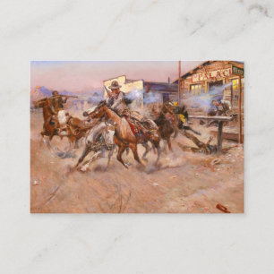 Cartão De Visita Fuma de um. 45 de 1908 por Charles Marion Russell