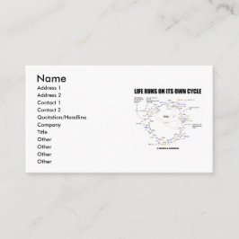 Cartão De Visita Funcionamentos da vida em seu próprio ciclo (ciclo