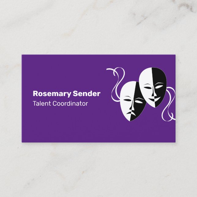 Cartão De Visita Funcionarios de Produção da Tripulação de Filmes (Frente)