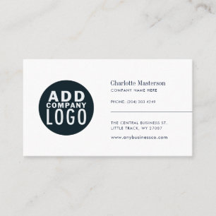 Cartão De Visita Funcionários minimalistas do logotipo moderno