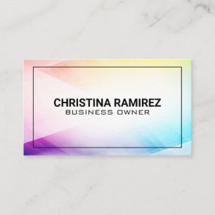 Cartão De Visita Fundo Abstrato moderno colorido