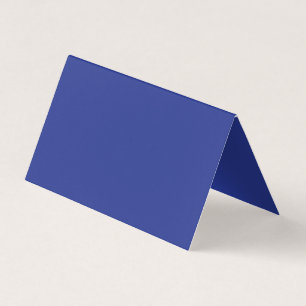 Cartão De Visita Fundo Azul Escuro Sólido   Design Minimalista Ousa