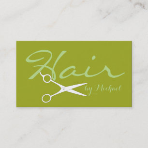 Cartão De Visita Fundo Citron Elegante Stylist Hair #2