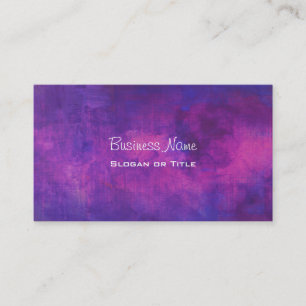 Cartão De Visita Fundo de Abstrato de Aquarelas Puras e Rosa