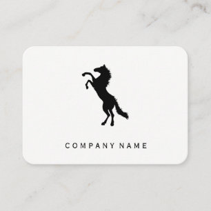 Cartão De Visita Fundo de cinza Stallion