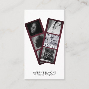 Cartão De Visita Fundo de colagem de fotografia moderna