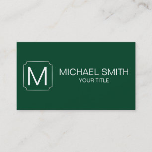 Cartão De Visita Fundo de cor verde de corrida britânico