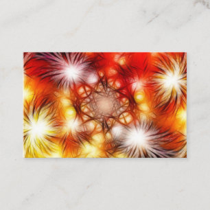 Cartão De Visita Fundo de Estrelas de Fogos de Artifício Abstratos