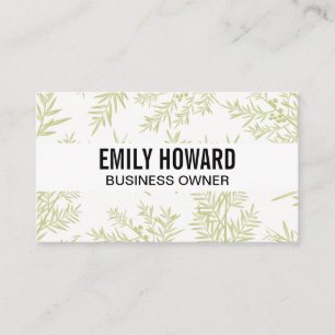 Cartão De Visita Fundo de Ramais de Juniper