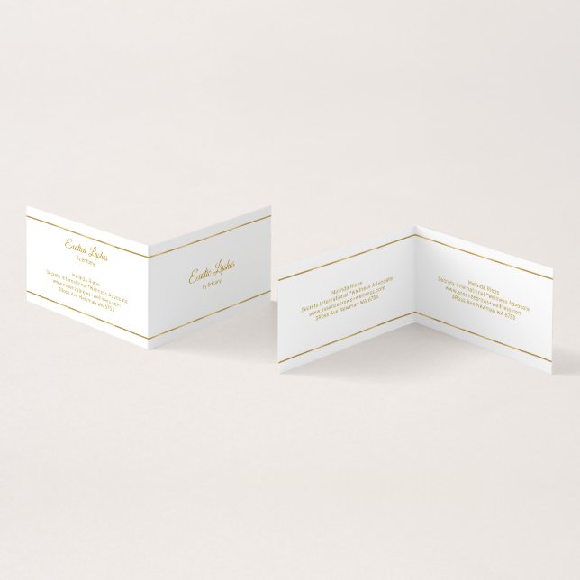 Cartão De Visita Fundo de tonalidade azul com faixas de prata minim (Interior e exterior)