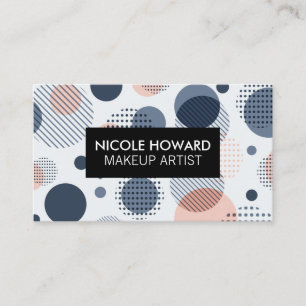 Cartão De Visita Fundo do padrão de Boho moderno