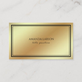Cartão De Visita Fundo Dourado E Quadro Preto