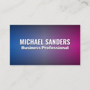 Cartão De Visita Fundo Geométrico de Gradação