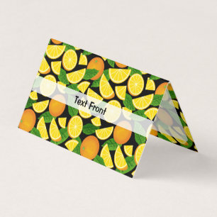 Cartão De Visita Fundo Laranja