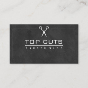 Cartão De Visita Fundo lustroso da barbearia clássica