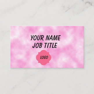 Cartão De Visita Fundo rosa personalizável
